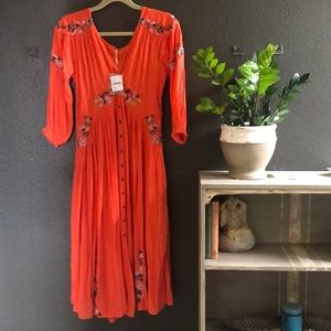 NWT!! Free People Day Glo Dress XS